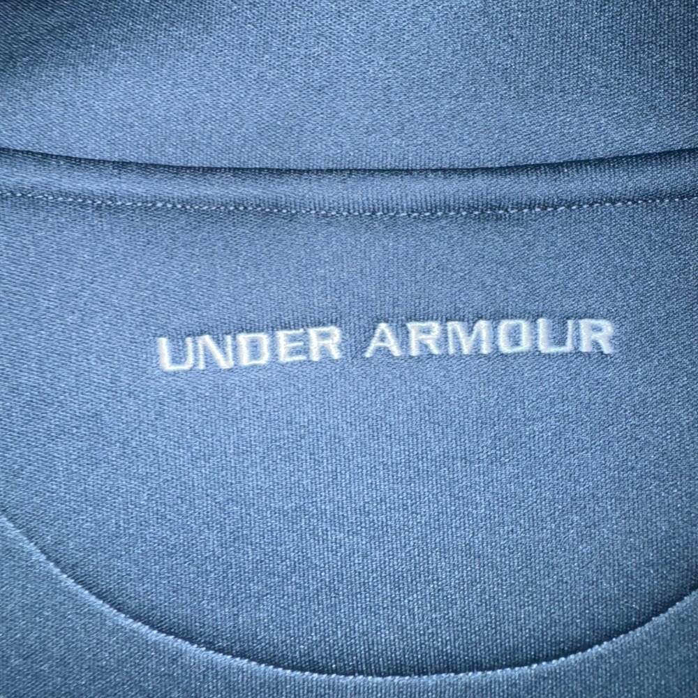 Mens Medium Under Armour Pullover Blue Excellent TPC Canyons Golf Quarter Zip - Picture 8 of 8